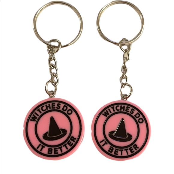 Keychain Accessories - Witches Do It Better - Pink